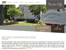 Tablet Screenshot of mountainvalleyplace.com